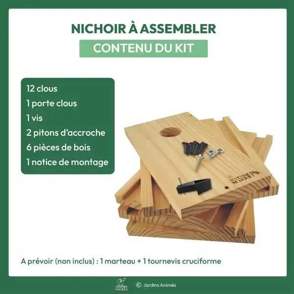 detail kit nichoir a assembler