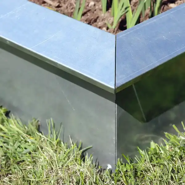 detail rebord potager limace