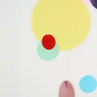 Mobile décoratif Confetti colours Flensted, fabrication artisanale - L.48 x H.48cm