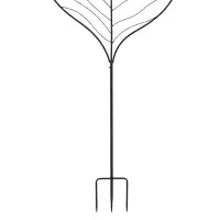 Treillis décoratif Feuille - Tuteur pour plante grimpante en fer L.62 x H.140cm