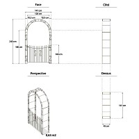 Portillon 1 battant pour arche Arcade
