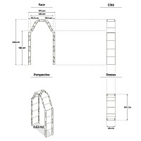 Arche de jardin en fer Napoléon