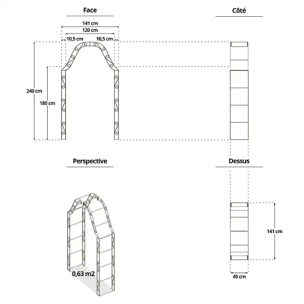dimension arche napoleon