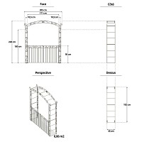 Portillon 2 battants pour arche Pagode