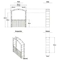 Portillon 2 battants pour arche Pagode