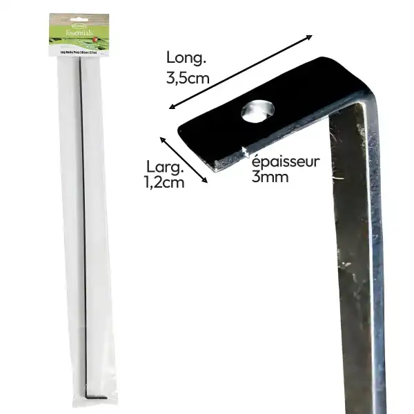 dimension clou jardin acier noir