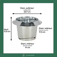 Anneau protection anti limaces en métal