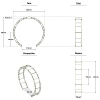 Arche porte de lune double Diam. 2,3m