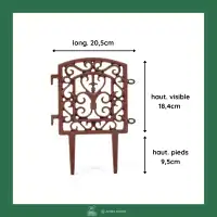 Bordurette en fonte raccordable - L.20,5 x H.27,9cm - à l'unité