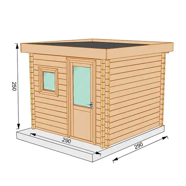 dimensions cabanon jardin douglas talipia