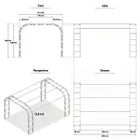 Carport Arcade 13,80m2