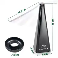 Répulsif à mouches et guêpes - Ventilateur avec hélice scintillante L.8 x H.25cm