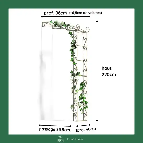 dimensions demi arche murale