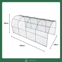 Tunnel de protection pour plantes en grillage à poule - L.120 x l.60 x H.50cm