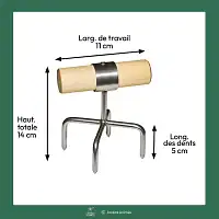 Griffe à main artisanale en inox