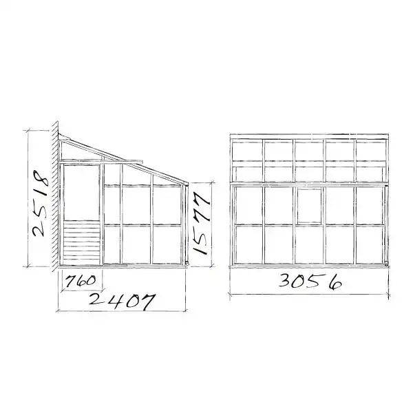 dimensions lean to eight by 5