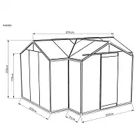 Serre de vie Aurélie 10.26m2 ACD - Aluminium noir