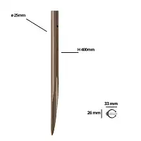 Pied pour sol meuble pour piquet clôture diamètre 2.5cm, avec clip de fixation