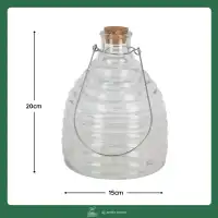 Piège à guêpes en verre à suspendre D.15cm