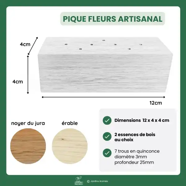 dimensions pique a fleurs