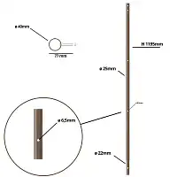 Cloture décorative en corde avec piquet en acier