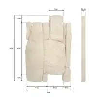 Parement extérieur en béton 0.14m2 pour mur et allée - Aspect pierre naturelle L.44 x l.29cm