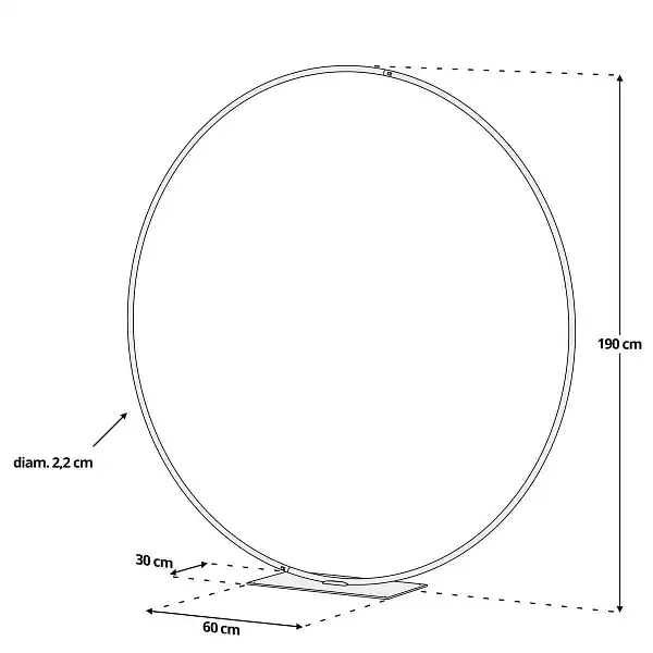 dimensions porte lune 190cm