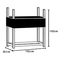 Abri bois de chauffage 0,5 stère - Bûches 30 à 60cm