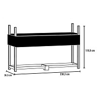 Abri bois de chauffage 1 stère - Bûches 30 à 60cm