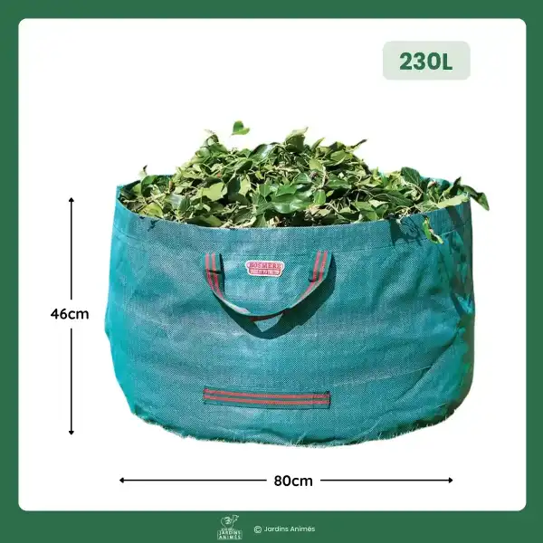 dimensions sac dechets bosmere 230L