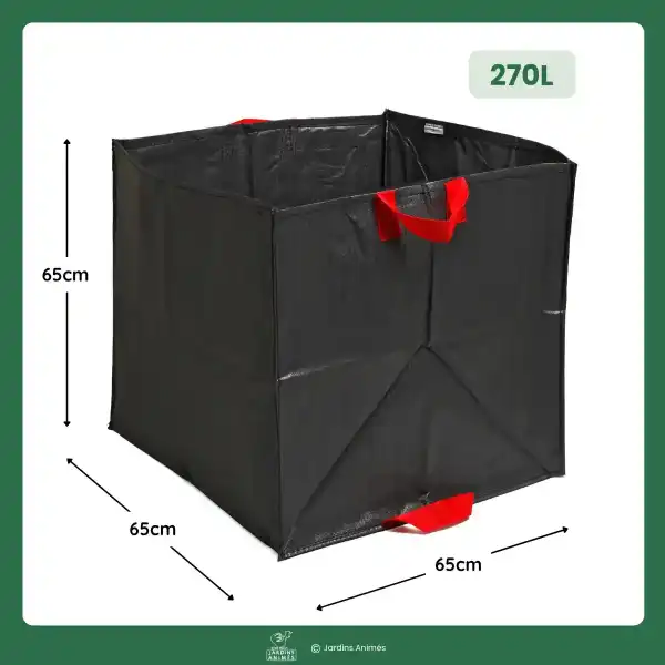 dimensions sac vegetaux 270 litres