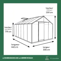 Serre prestige noir ACD 13.62m2 R306H