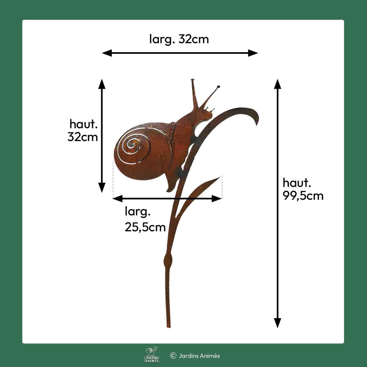 dimensions silhouette escargot
