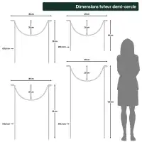 Tuteur demi cercle pour plantes vivaces touffues