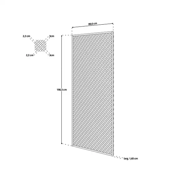 dimensions treillis bois 1mx2m losange 30mm dimensions treillis bois 1mx2m losange 30mm