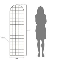 Treillis mural - grille pour plante grimpante en acier H. 180cm