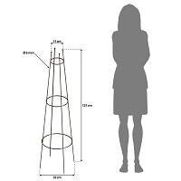 Tuteur colonne - Support pour plante grimpante H. 120cm