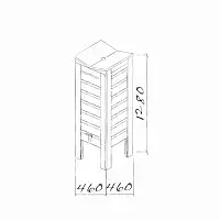Récupérateur eau de pluie en bois 100L Gabriel Ash