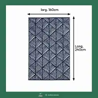 Tapis d'extérieur réversible Jacquard LOUXOR- L.240 x l.160 cm