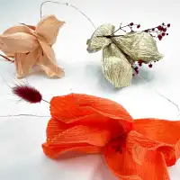 Guirlande lumineuse Rose-Or en papier 2m - Kit DIY loisirs créatifs
