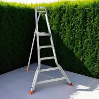 Echelle tripode Mimax+7 sécurisée - H.3,55m - 3 pieds ajustables