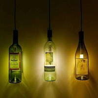 Lampe décorative pour bouteille - Lumière blanche chaude 3000K - Tube gris