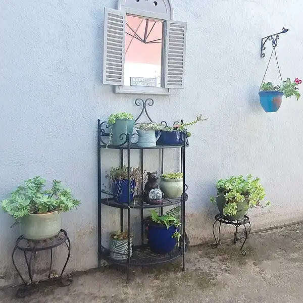 etagere demi ronde deco exterieure tixier