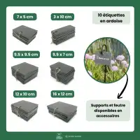 Etiquette ardoise X10 - L.160 x l.120 mm