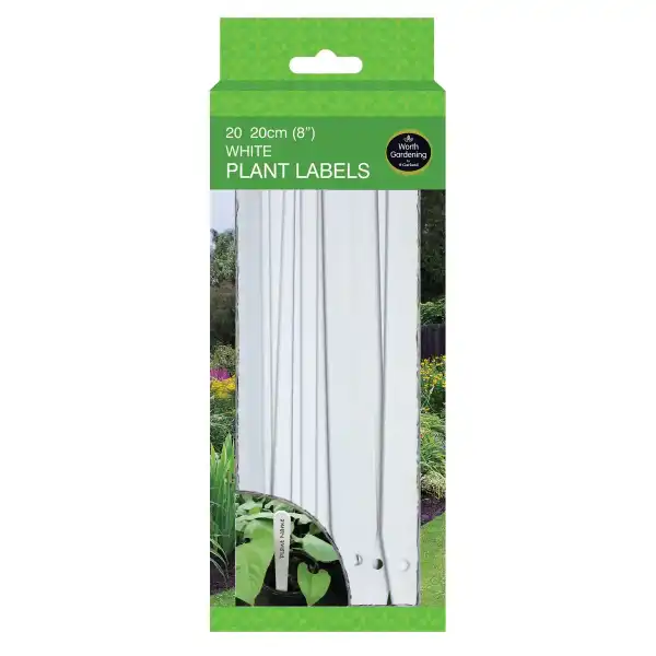 etiquette plantes blanc