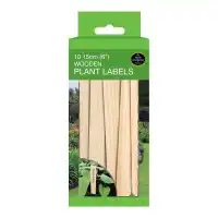 Etiquettes pour semis et plantes en bois x10 - L.15cm