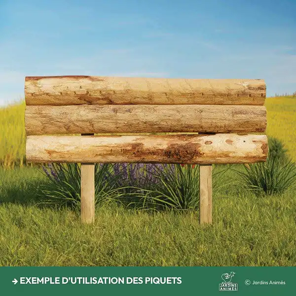 exemple utilisation piquet chataignier