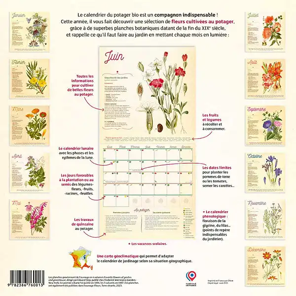 extrait calendrier du jardin bio 2026
