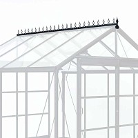 Faitière décorative noire pour serre ACD R306H