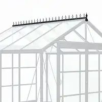 Faitière décorative noire pour serre ACD R205H  Faitière décorative noire pour serre ACD R205H